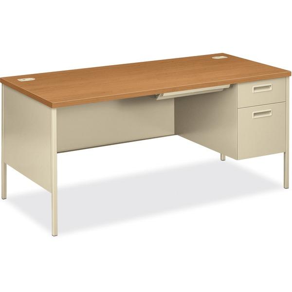 HON Metro Classic Right Pedestal Desk - 2-Drawer - 66