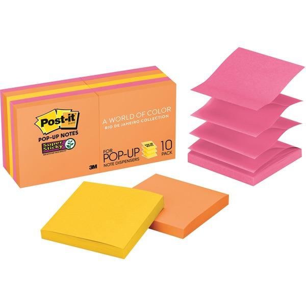 Post-it® Super Sticky Pop-up Notes - Rio de Janeiro Color Collection - 900 - 3