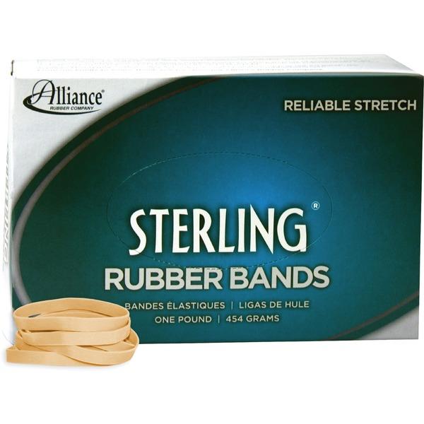  Alliance Rubber 24625 Sterling Rubber Bands - Size # 62 - Approx.600 Bands - 2 1/2 