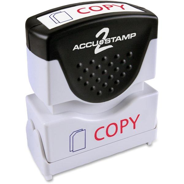 COSCO 2-Color Shutter Stamp with Microban - Message Stamp - 