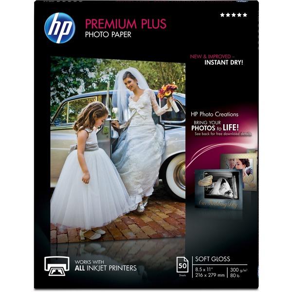 HP Premier Plus Inkjet Print Photo Paper - Letter - 8 1/2