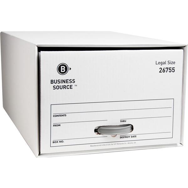 Business Source Drawer Storage Boxes - External Dimensions: 15.5