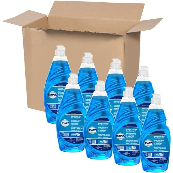 Dawn Manual Dishwashing Liquid - Liquid - 38 fl oz (1.2 quart) - 8 / Carton - Blue
