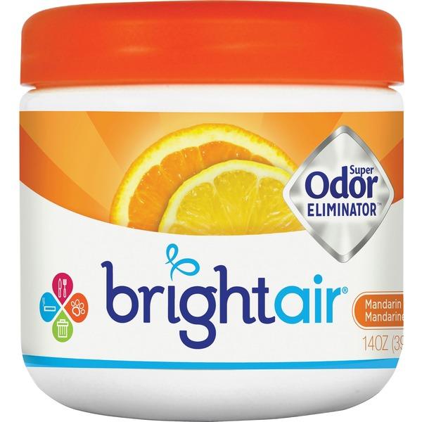 Bright Air Super Odor Eliminator Air Freshener - 14 oz - Mandarin Orange, Fresh Lemon - 60 Day - 1 / Each