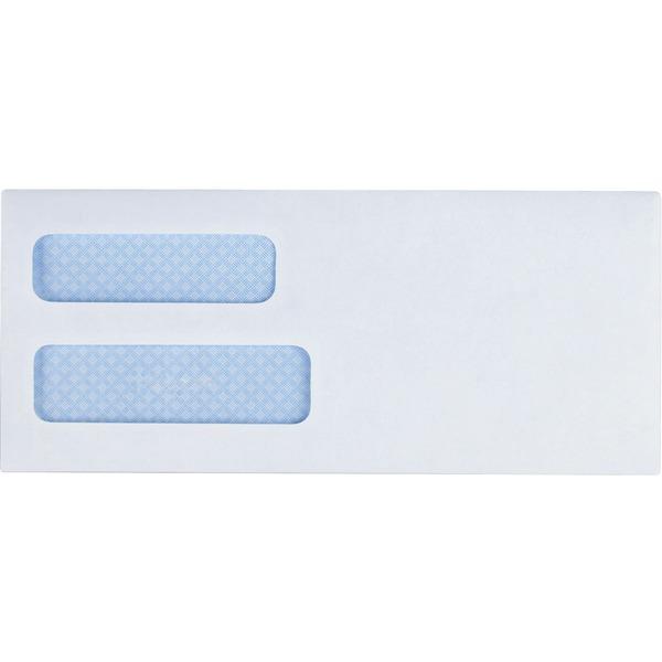 Business Source No. 8-5/8 Business Check Envelopes - Double Window - #8 5/8 - 8 5/8