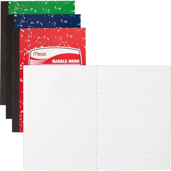 Mead Square Deal Colored Memo Book - 80 Sheets - Tape Bound - 3 1/2
