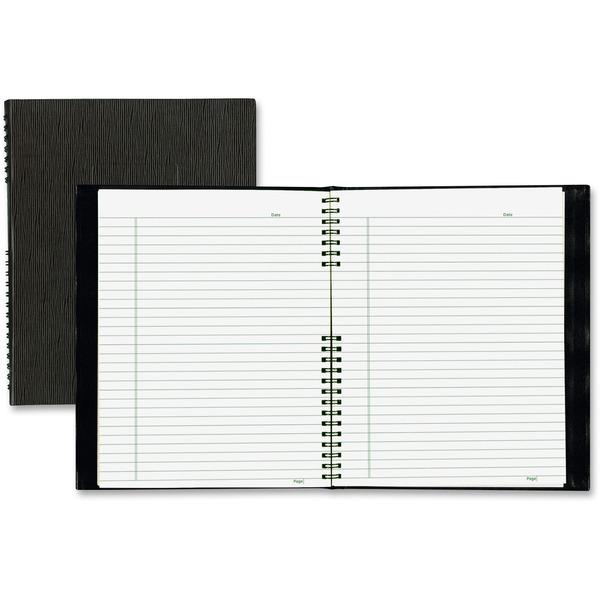 Blueline NotePro Hard Romanel Cover Notebook - Letter - 200 Sheets - Twin Wirebound - Ruled - 8 1/2