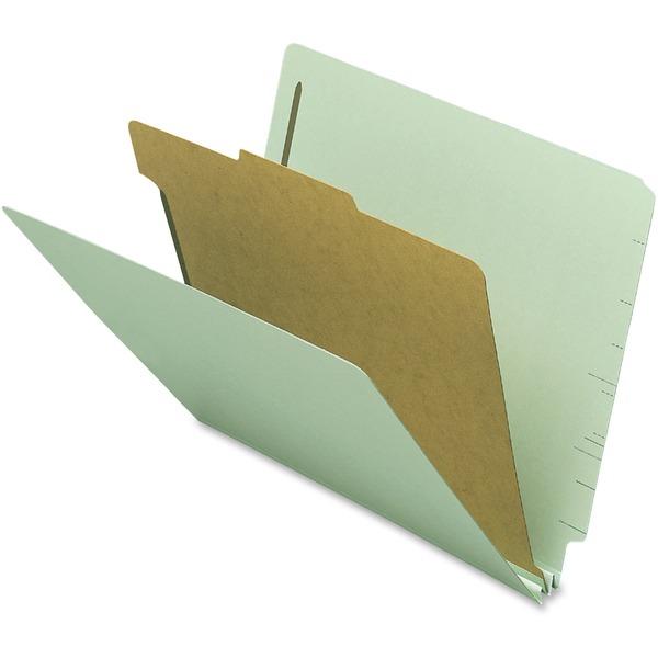 Nature Saver 1-divider End Tab Classification Folder - Letter - 8 1/2
