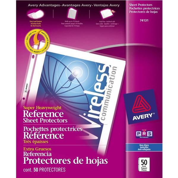  Avery & Reg ; Super- Heavyweight Sheet Protectors - Acid- Free, Archival- Safe, Top- Loading - 10 X Sheet Capacity - For Letter 8 1/2 