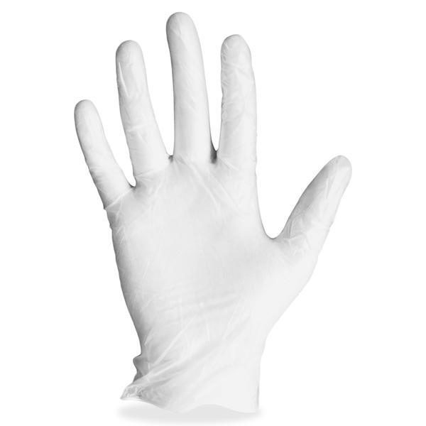ProGuard Powdered General-purpose Gloves - Small Size - Vinyl - Clear - Powdered, Safety Cuff, Ambidextrous, Lightweight, Disposable, Rolled Cuff, Beaded Cuff, Light Duty - For Cleaning, Food Handling