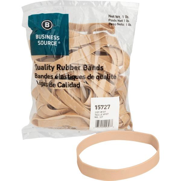 Business Source Quality Rubber Bands - Size: #107 - 7