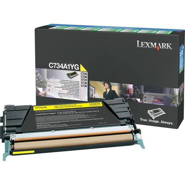 Lexmark Toner Cartridge - Laser - Standard Yield - 6000 Pages - Yellow - 1 Each