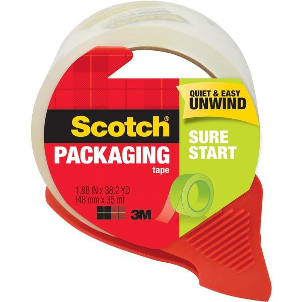 Scotch Sure Start Packaging Tape - 38.20 yd Length x 1.88