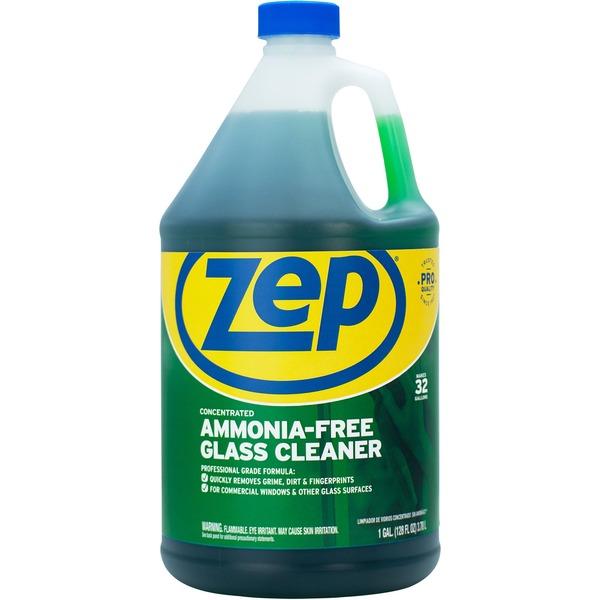 Zep Glass Cleaner Concentrate - Liquid - 128 fl oz (4 quart) - 1 Each - Green