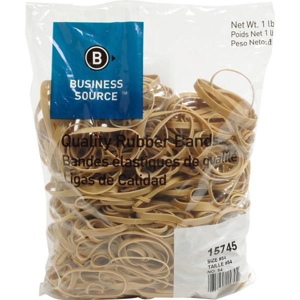 Business Source Quality Rubber Bands - Size: Assorted - Sustainable - 1 Pack - Rubber - Crepe