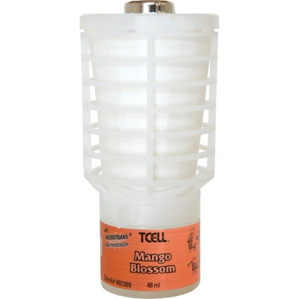 Rubbermaid Commercial T-Cell Odor Control Refill - Gel - 6000 ft³ - Mango Blossom - 60 Day - 1 / Each