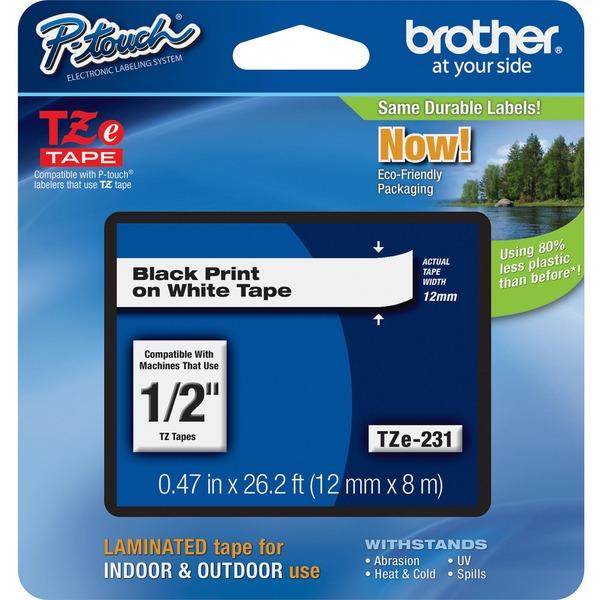  Brother P- Touch Tze Laminated Tape Cartridges - 15/32 