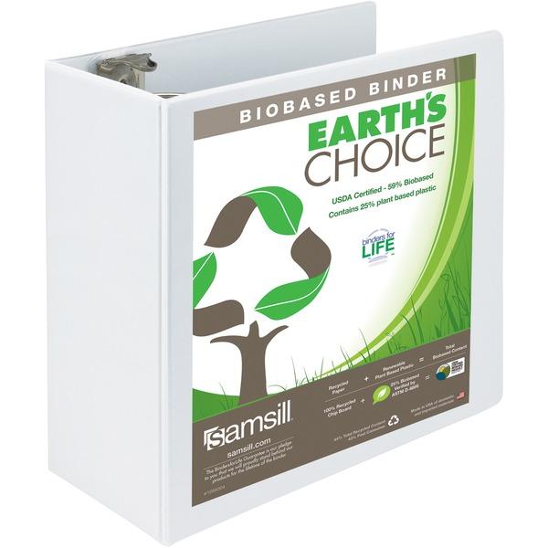 Samsill Earth's Choice Round Ring View Binders - 5