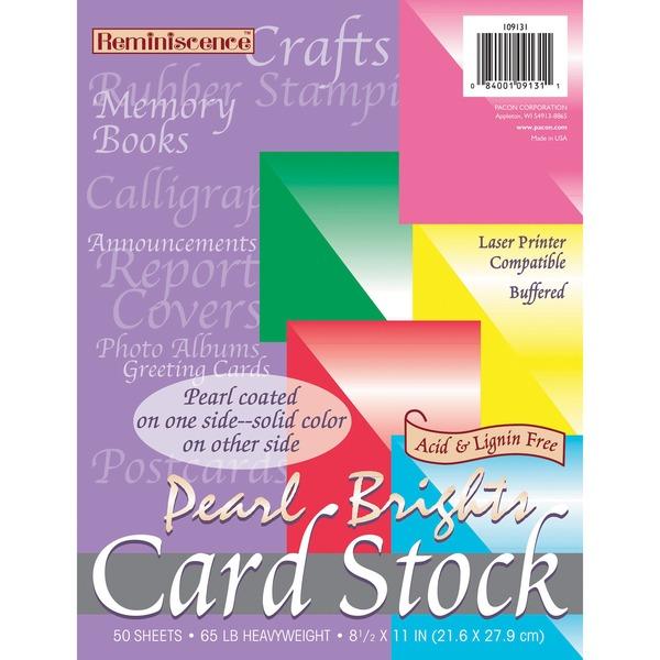 Pacon Inkjet, Laser Print Card Stock - Letter - 8 1/2