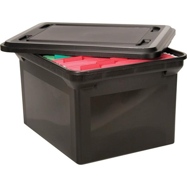 Advantus File Tote with lid - External Dimensions: 19