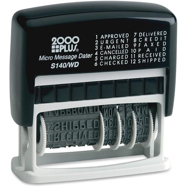 COSCO 2000 Plus Micro Message 6-year Dater Stamp - Message/Date Stamp - 
