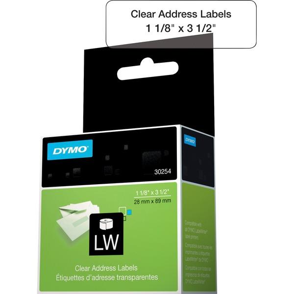Dymo Clear Address Labels - 1 1/8