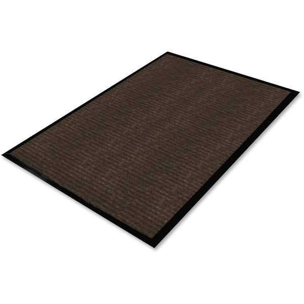 Genuine Joe Gold Dual-Rib Hard Surface Floor Mat - Hard Floor - 72