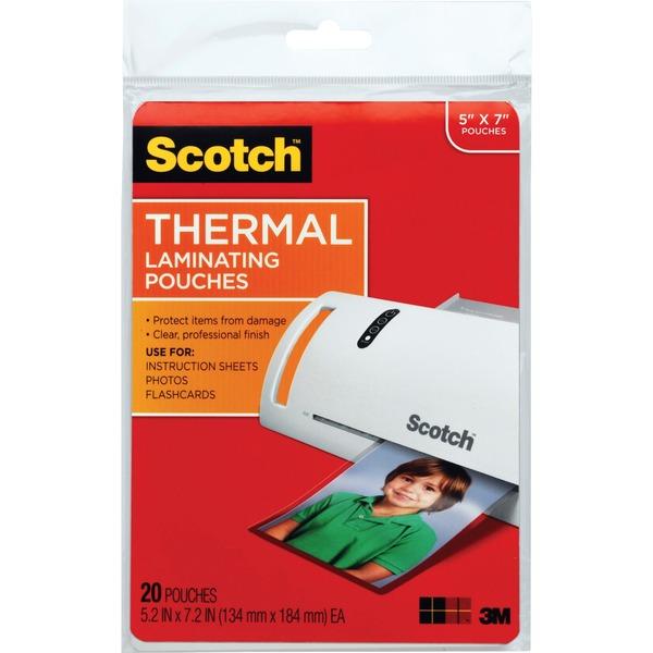 Scotch Thermal Laminating Pouches - Sheet Size Supported: 5