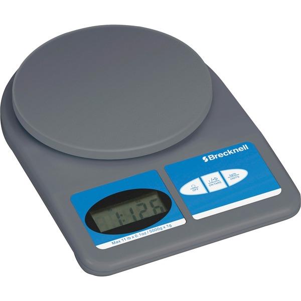  Brecknell Digital Officescale - 11 Lb/5 Kg Maximum Weight Capacity - Gray
