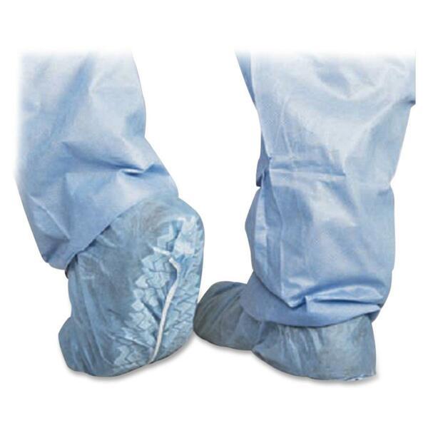 Medline Protective Shoe Covers - Regular/Large Size - Polypropylene - Blue - 100 / Box