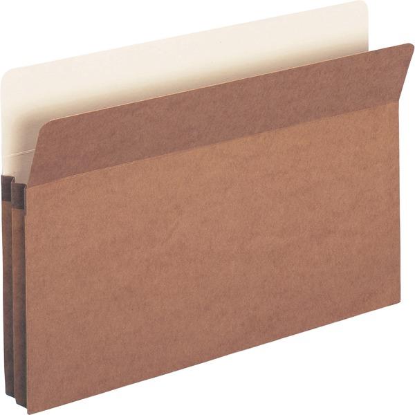 Business Source Redrope Legal Expanding File Pockets - Legal - 8 1/2