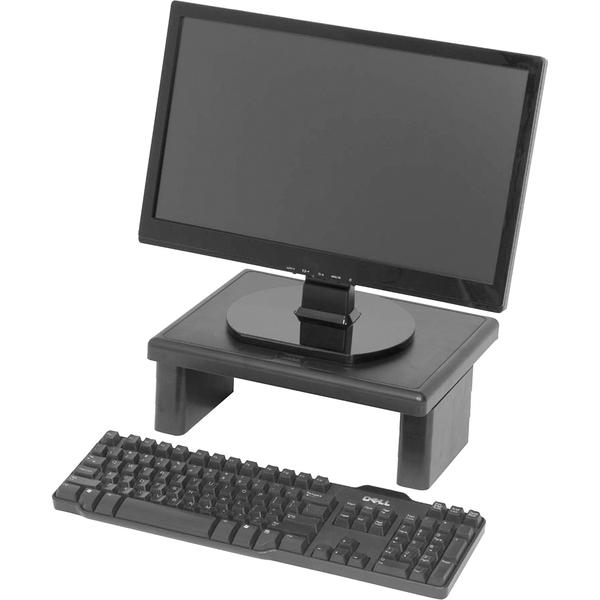 DAC Height Adjustable LCD/TFT Monitor Riser - 66 lb Load Capacity - Flat Panel Display Type Supported - Black