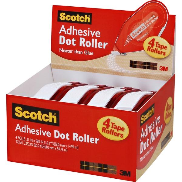 Scotch Adhesive Dot Roller Value Pack - 0.31