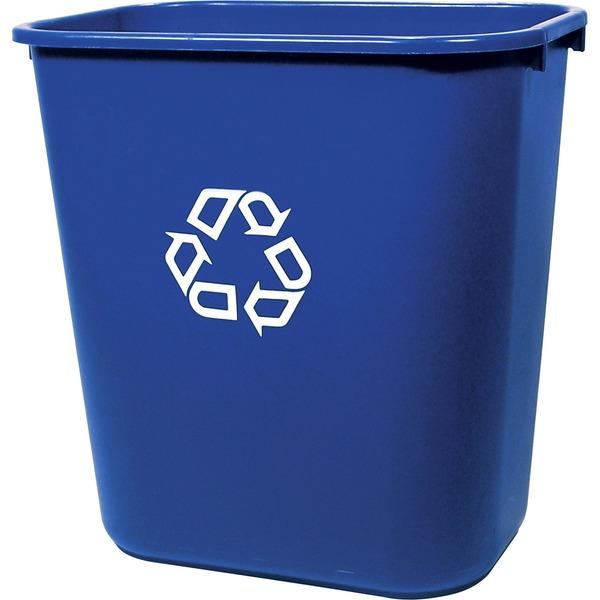 Rubbermaid Commercial Deskside Recycling Container - 7.03 gal Capacity - Rectangular - 15