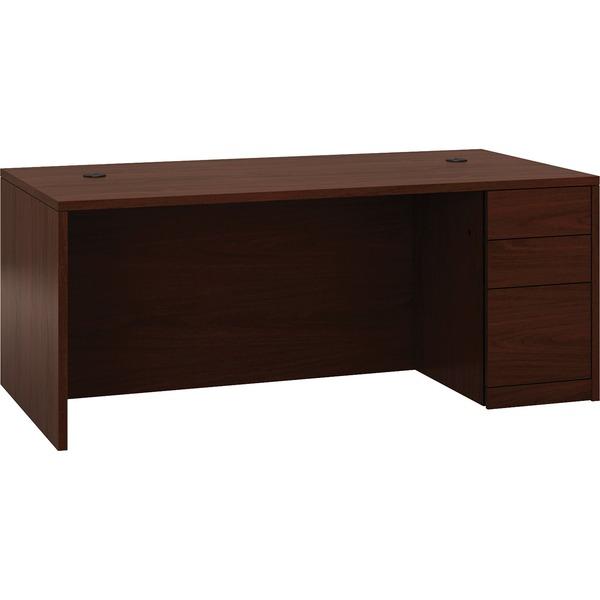HON 10500 H105895R Pedestal Desk - 2-Drawer - 72