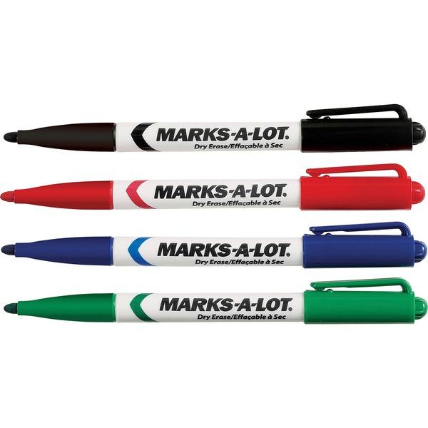  Avery & Reg ; Marks A Lot Pen- Style Dry- Erase Markers - Fine Marker Point - Assorted - 24/Box