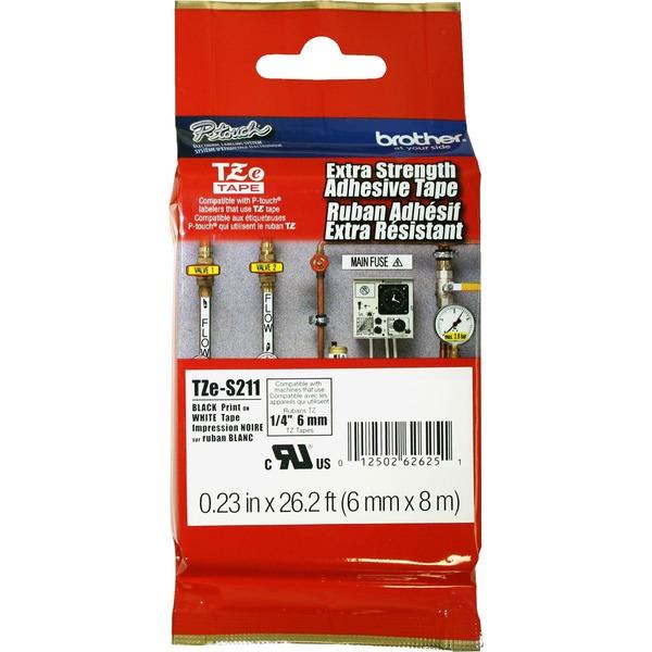 Brother P-touch Industrial TZe Tape Cartridges - 1/4