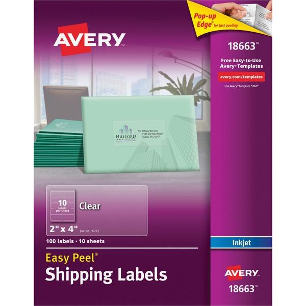 Avery® Address Labels - Sure Feed - Permanent Adhesive - 2