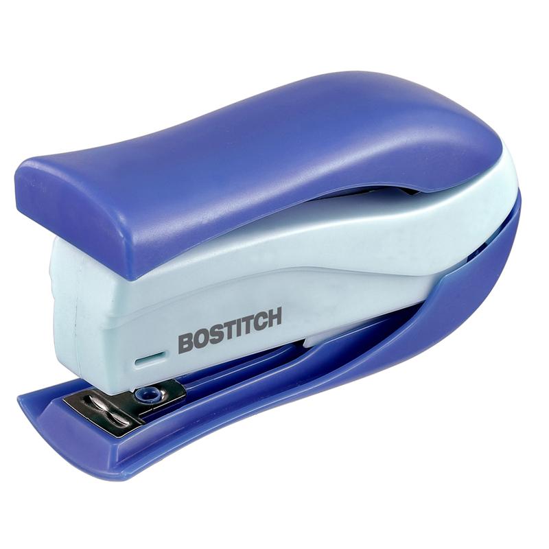 Bostitch Spring-Powered 15 Handheld Compact Stapler - 15 Sheets Capacity - 105 Staple Capacity - Half Strip - 1/4