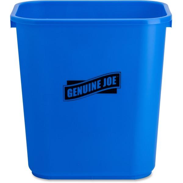 Genuine Joe 28-1/2 quart Recycle Wastebasket - 7.13 gal Capacity - Rectangular - 15