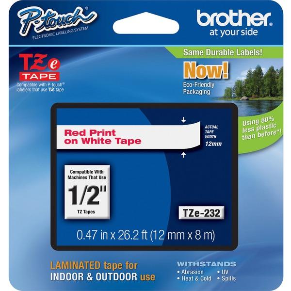  Brother P- Touch Tze Laminated Tape Cartridges - 1/2 