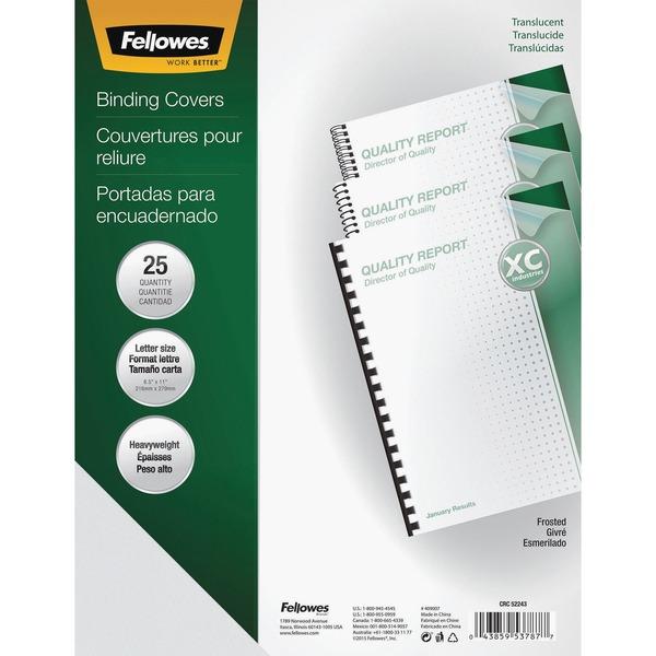 Fellowes Futura™ Presentation Covers Letter, Frosted 25 pack - 11