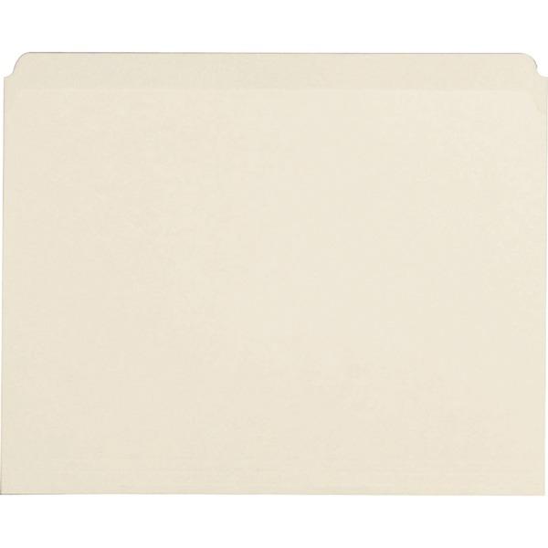 Business Source Straight Cut 1-ply Letter-size File Folders - Letter - 8 1/2