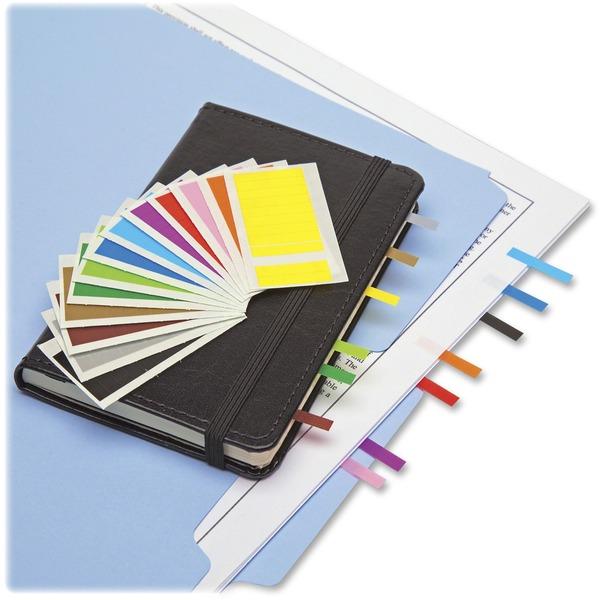 Redi-Tag Assorted Color Small Page Flags Bulk - 900 x Red, 900 x Yellow, 900 x Blue, 900 x Purple - 1