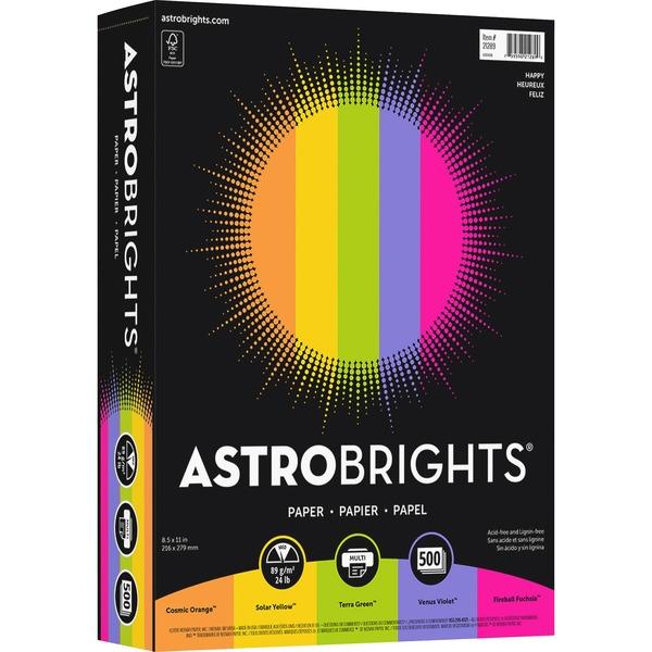 Astrobrights Inkjet, Laser Print Colored Paper - Letter - 8 1/2