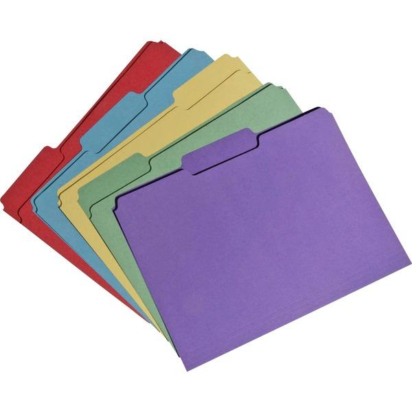 SKILCRAFT Recycled Single-ply Top Tab File Folder - Letter - 8 1/2