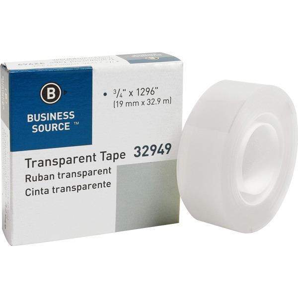  Business Source All- Purpose Transparent Tape - 36 Yd Length X 0.75 