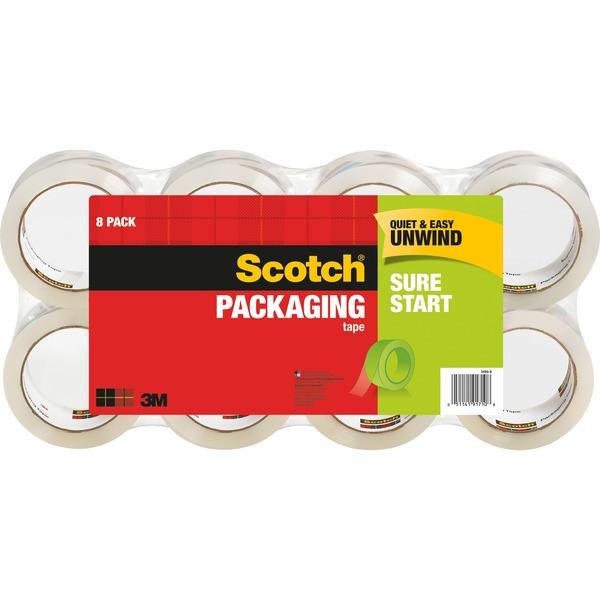 Scotch Sure Start Packaging Tape - 54.60 yd Length x 1.88