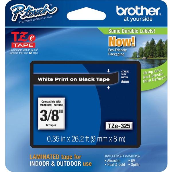  Brother P- Touch Tze Laminated Tape Cartridges - 3/8 