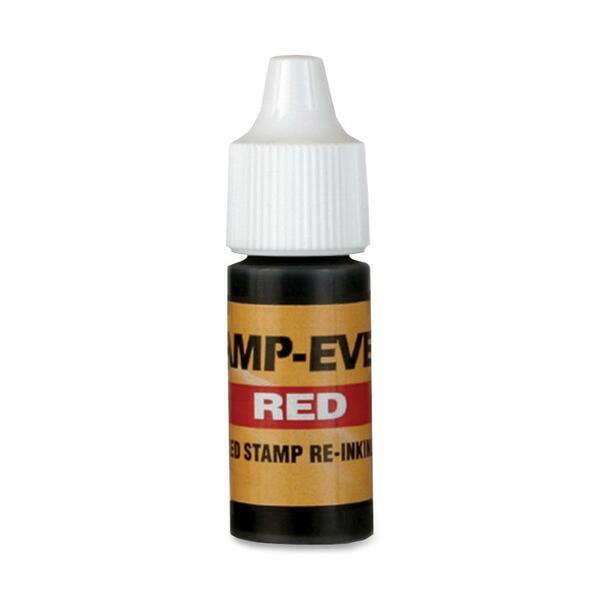 Stamp-Ever Pre-inked Stamp Ink Refill - 1 Each - Red Ink - 0.24 fl oz - Red - Plastic